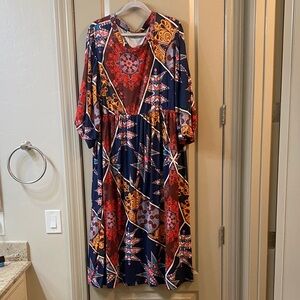 Vibrant Geometric Dress